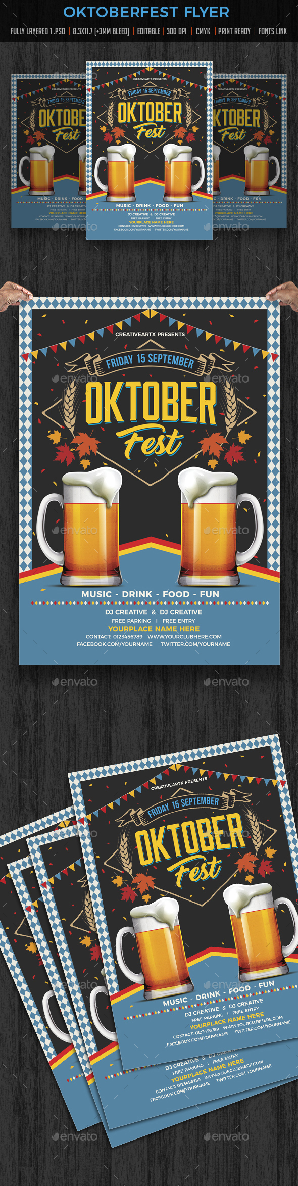 Oktoberfest Flyer - Events Flyers