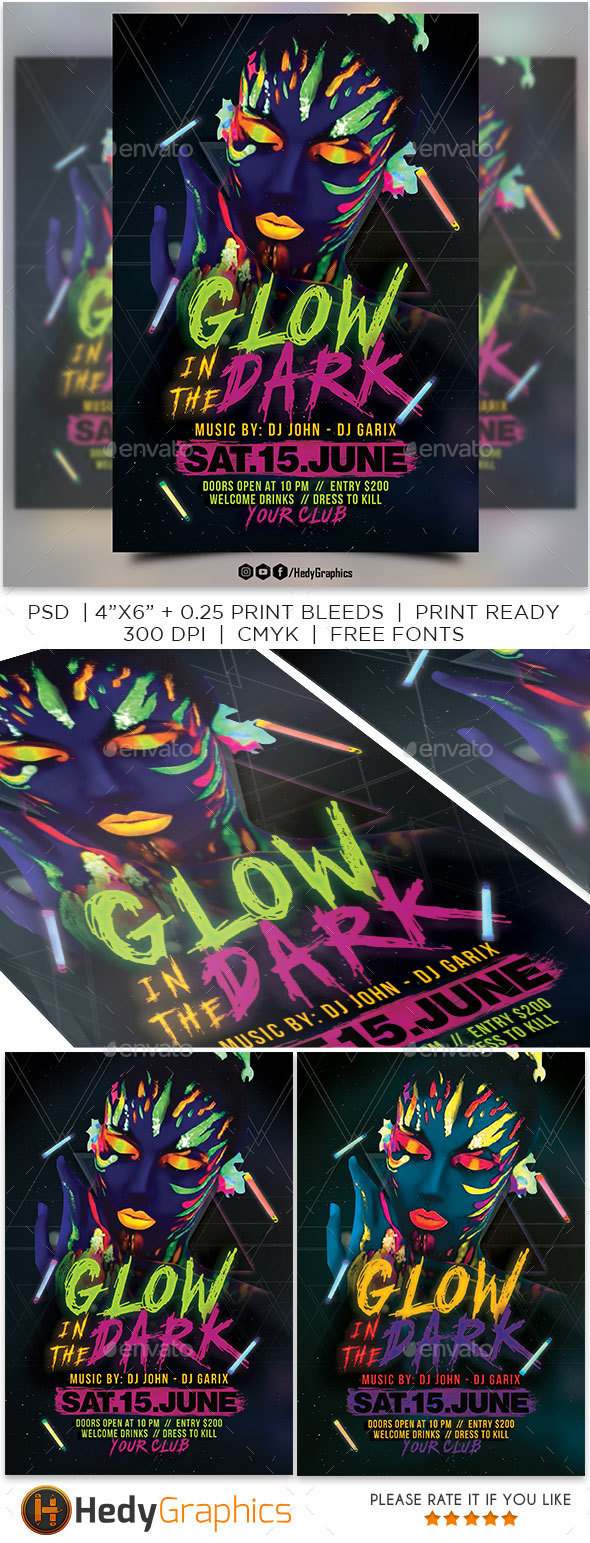 Glow in the Dark - Clubs & Parties Events