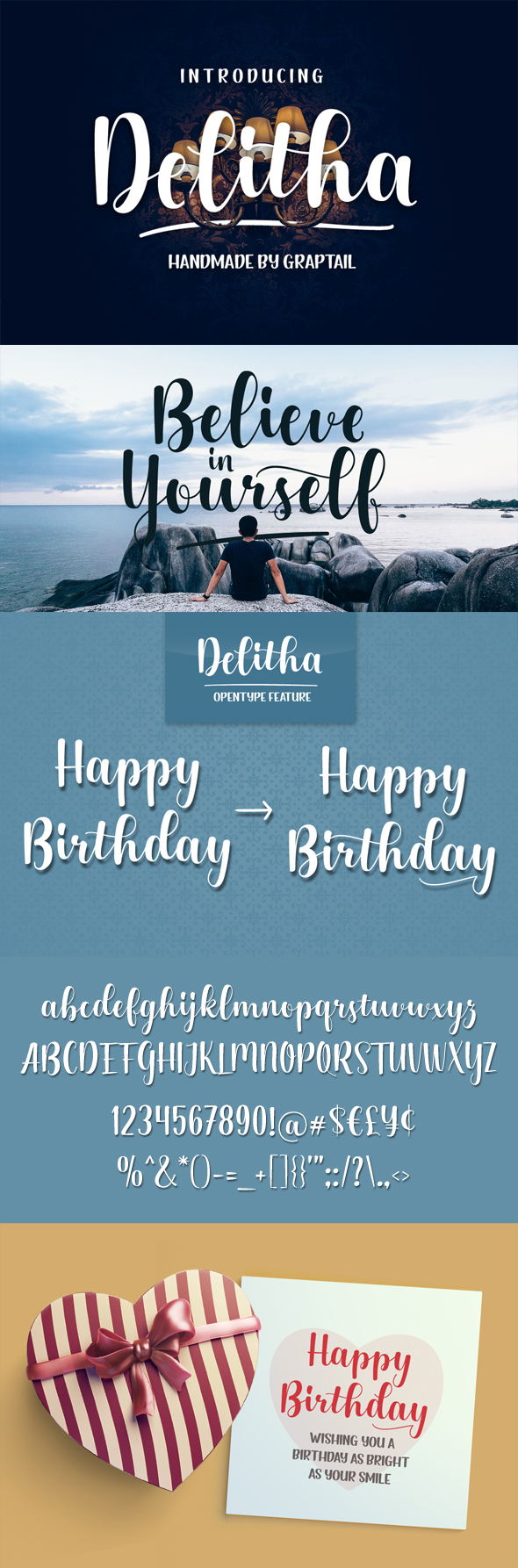 Delitha Scirpt - Script Fonts
