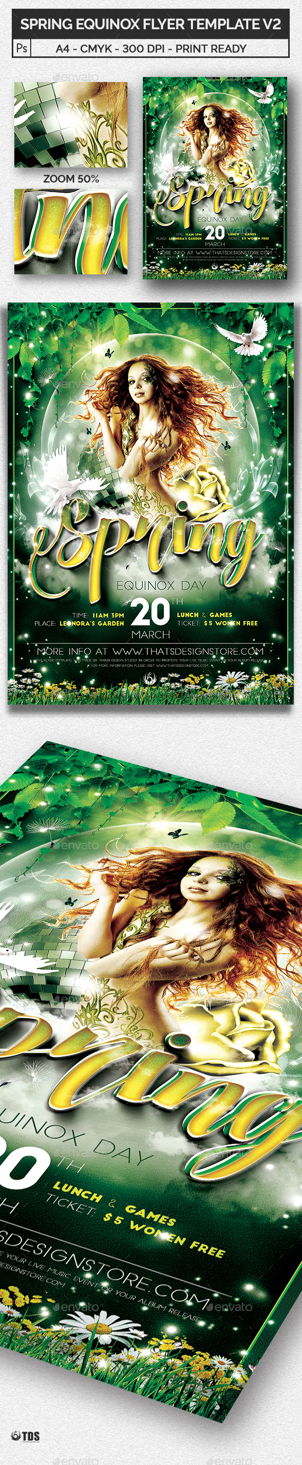 Spring Equinox Flyer Template V2