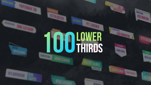 100 Lower Thirds - VideoHive 20482339