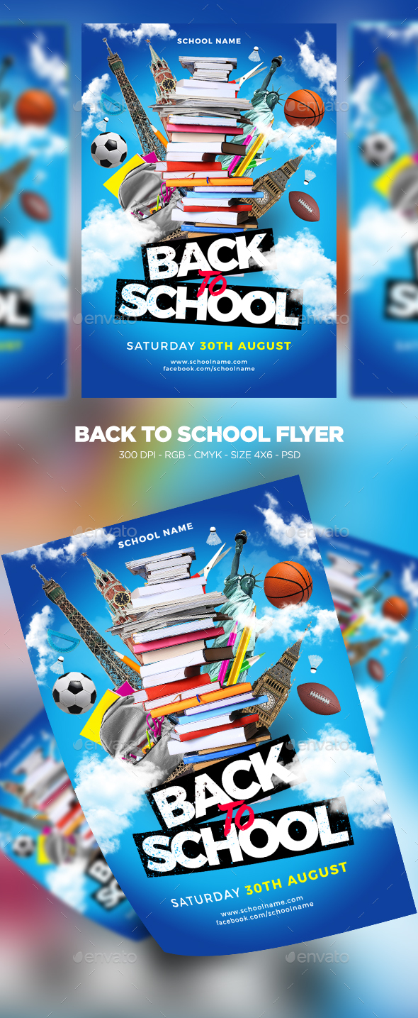Back To School Flyer - Clubs & Parties Events
