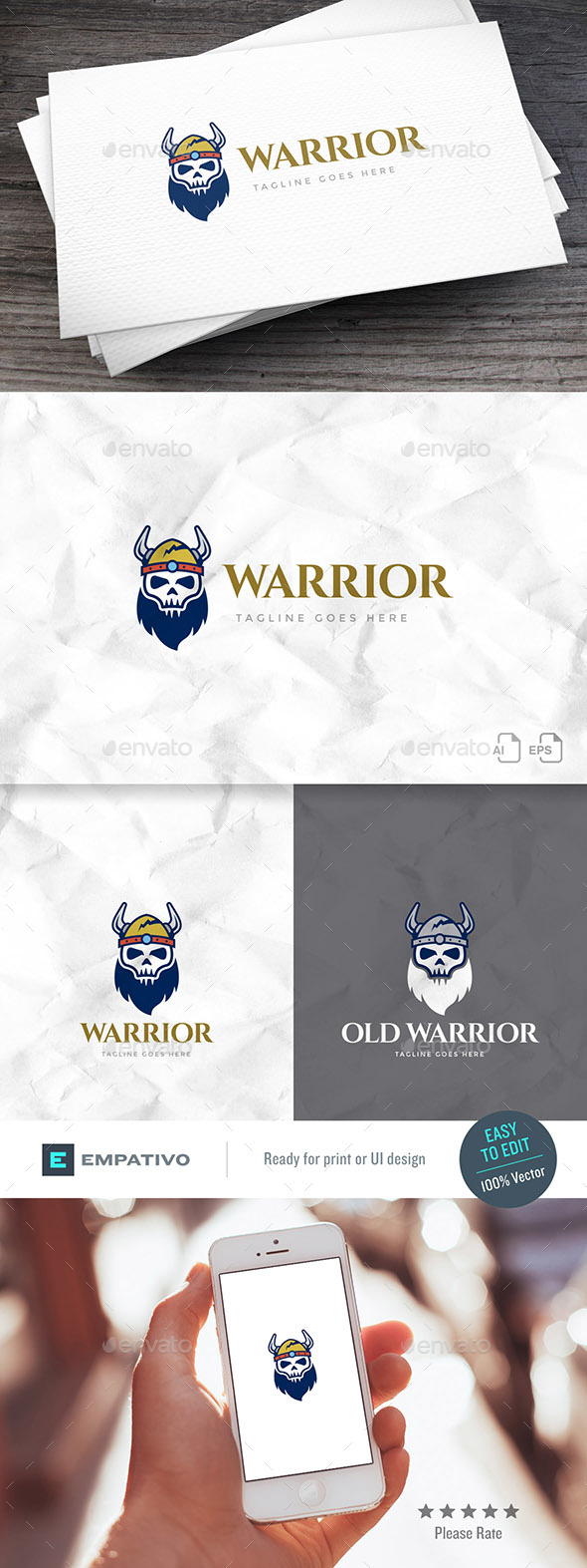 Warrior Logo Template - Humans Logo Templates
