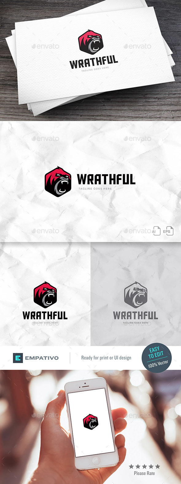 Wrathful Logo Template - Animals Logo Templates