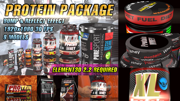 Protein Package Template - VideoHive 16597366