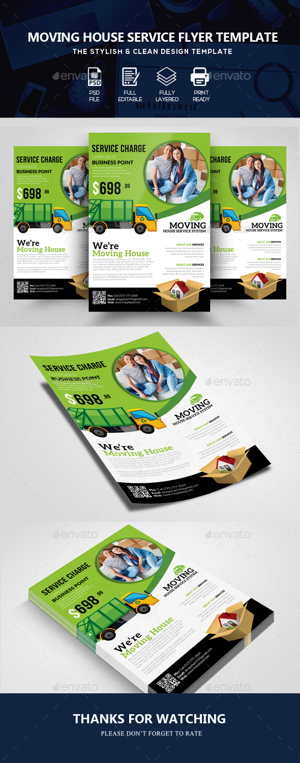 GraphicRiver Moving House Service Flyer 20483240
