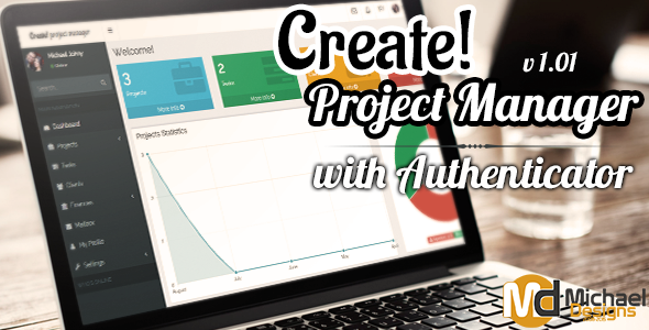 CodeCanyon Create Project Manager with Authenticator 20483329 CodeCanyon Create Project Manager with Authenticator 20483329