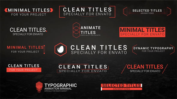 Clean Titles - VideoHive 20483337