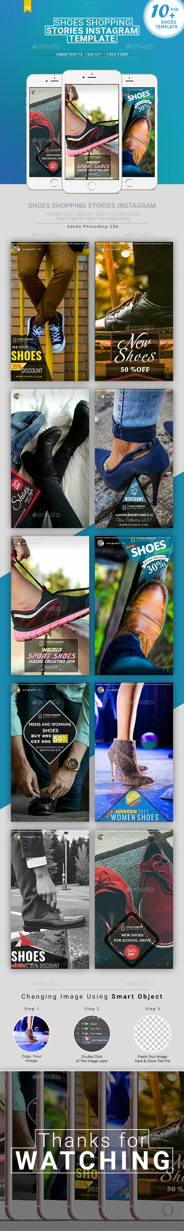 GraphicRiver Instagram Stories Shoes Shopping 20483606 GraphicRiver Instagram Stories Shoes Shopping 20483606