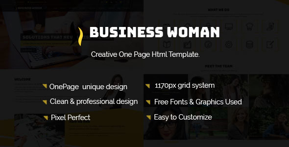 ThemeForest Business Woman- Creative One Page HTML Template 20356209 ThemeForest Business Woman- Creative One Page HTML Template 20356209