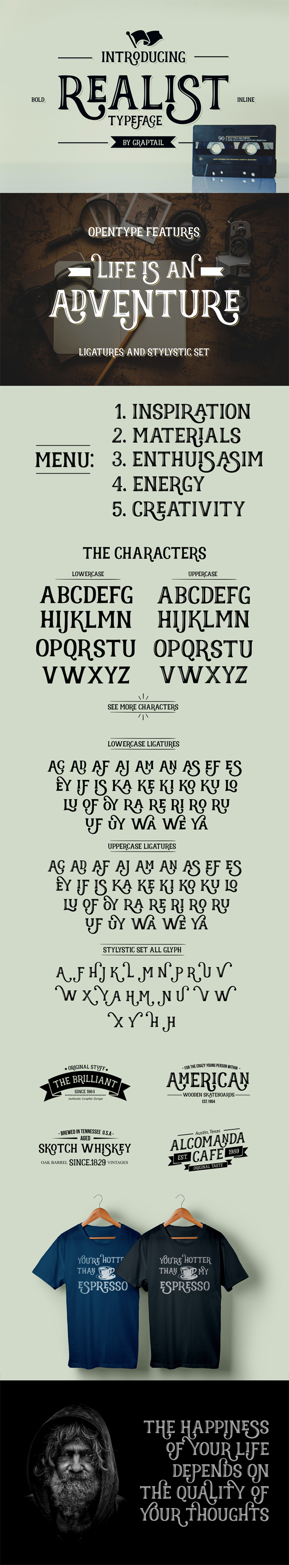 Realist - Decorative Fonts