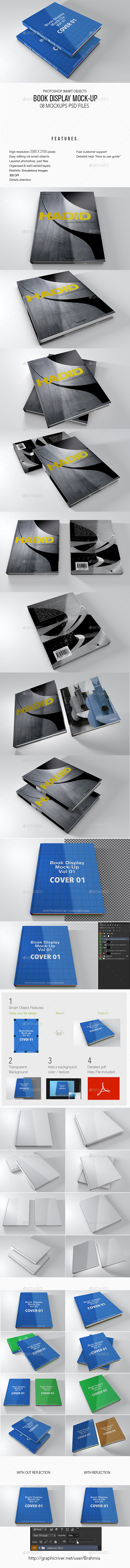 Book Display Mock-Up - Books Print