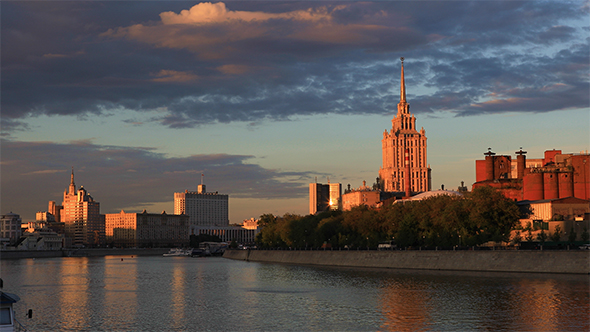 Moscow River at Sunset