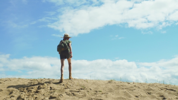 Successful Happy Tourist alt