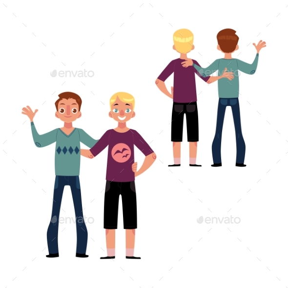 Male Friendship Concept - People Characters