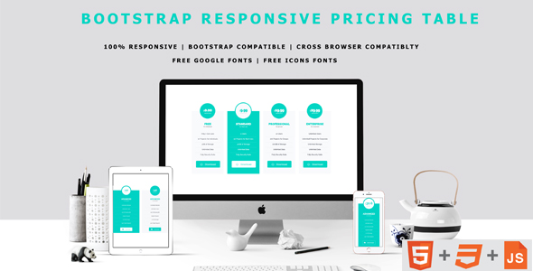 Bootstrap Responsive Pricing - CodeCanyon 20458340