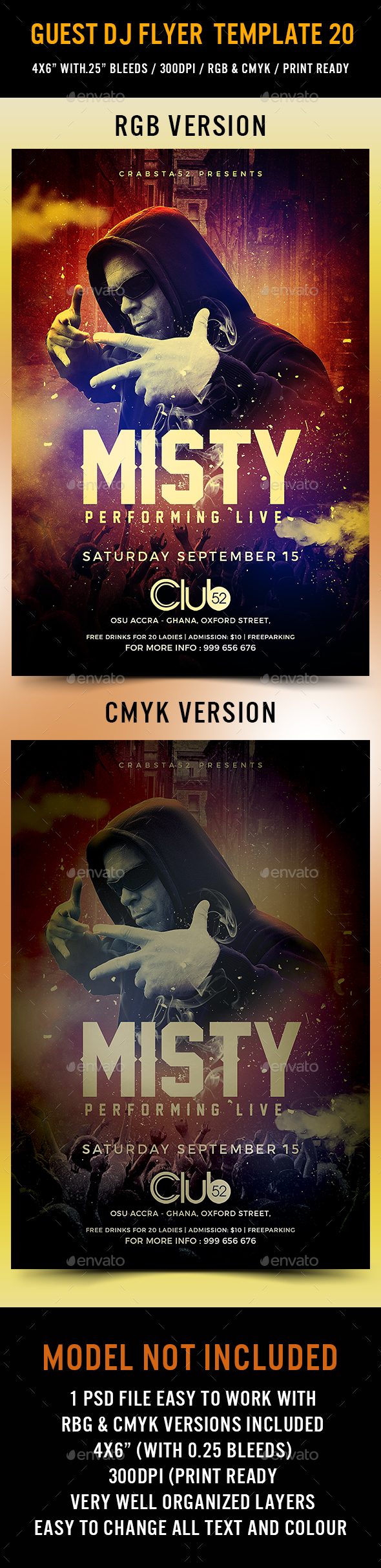 Guest DJ Flyer Template 20 - Flyers Print Templates