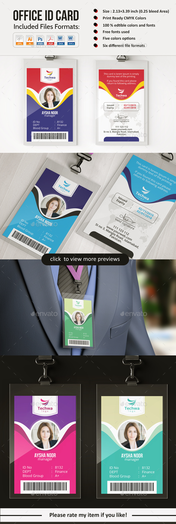 GraphicRiver Office ID Card 20487369 GraphicRiver Office ID Card 20487369