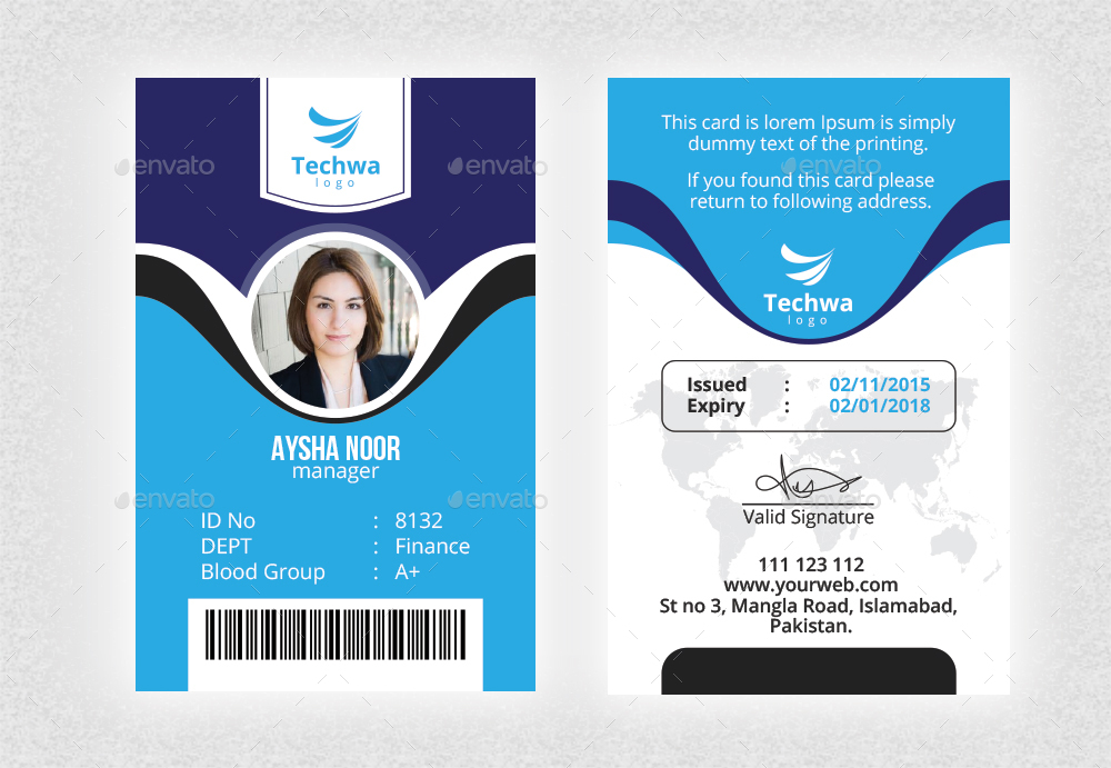 Office ID Card Print Templates GraphicRiver