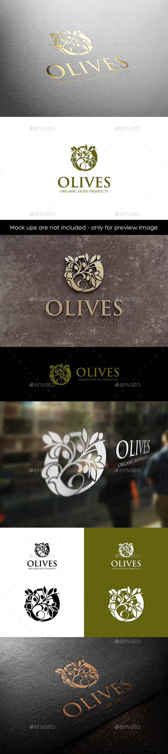Olives O Logo - Letters Logo Templates