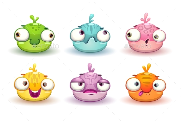 GraphicRiver Colorful Blob Characters Set 20488602 GraphicRiver Colorful Blob Characters Set 20488602