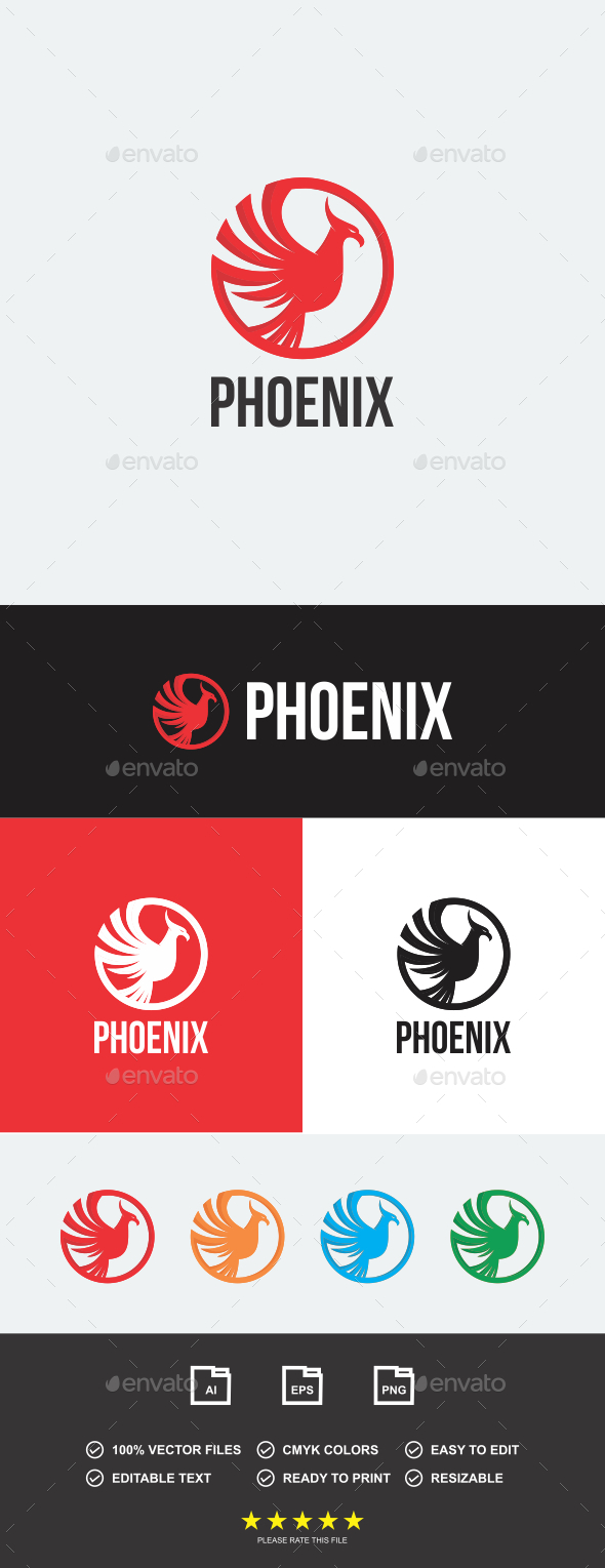 GraphicRiver Phoenix Logo Template 20489354