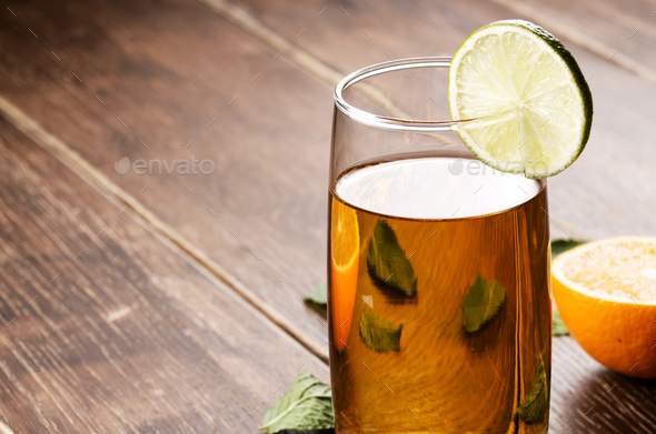 Lime and mint Fruit beer