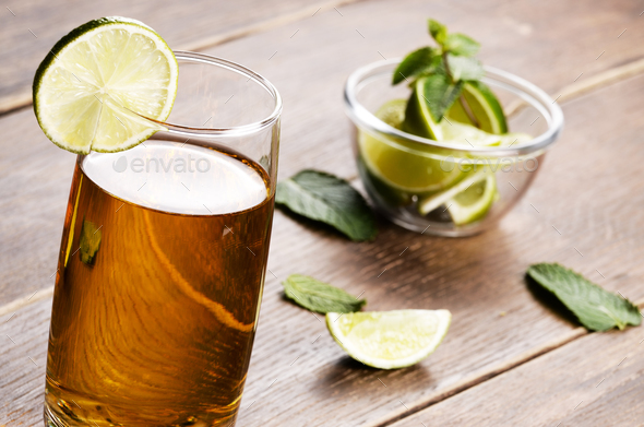 Lime and mint Fruit beer