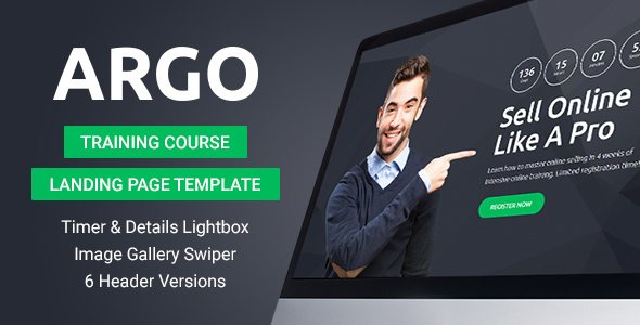 ThemeForest Argo Training Course Landing Page Template 20489936 ThemeForest Argo Training Course Landing Page Template 20489936