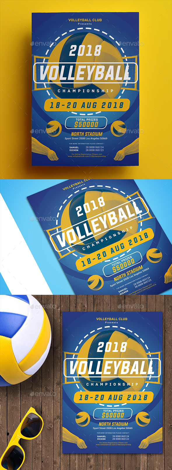 Volleyball Championship Flyer by aarleykaiven | GraphicRiver