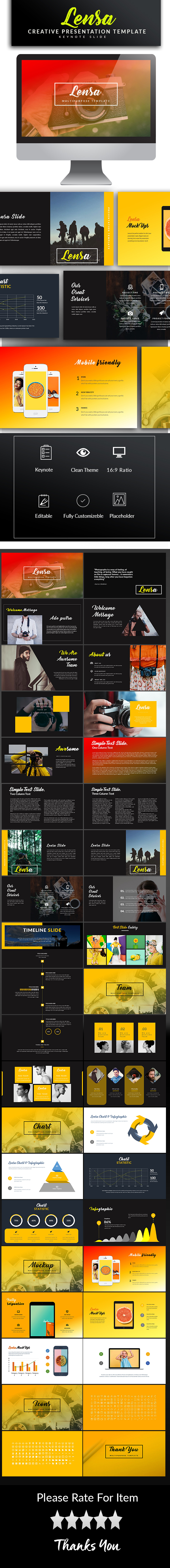 Lensa Keynote Template - Keynote Templates Presentation Templates