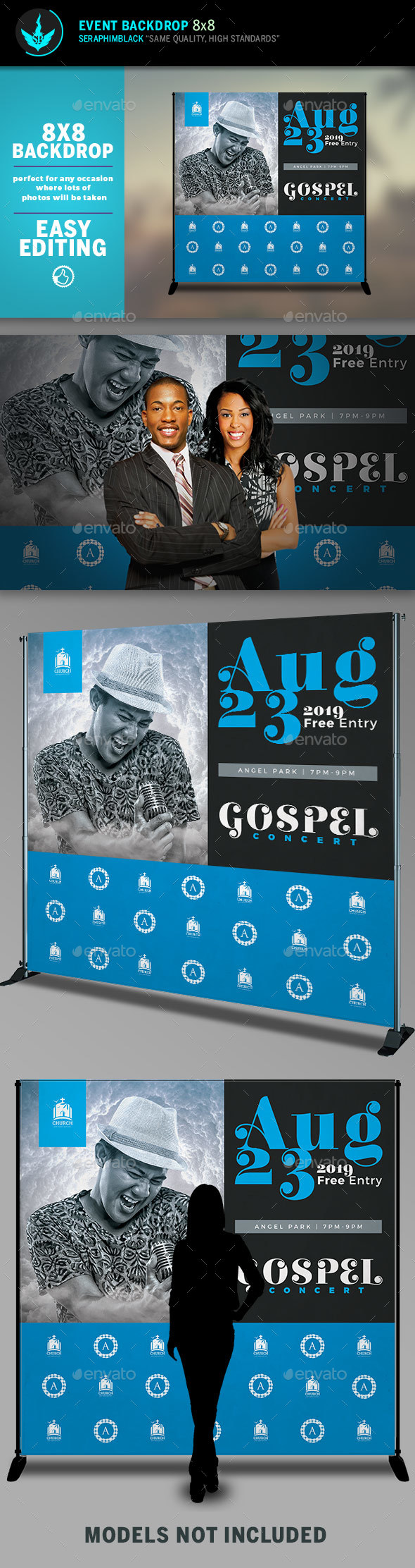 Download Print Template - GraphicRiver Gospel Concert 8x8 Event ...