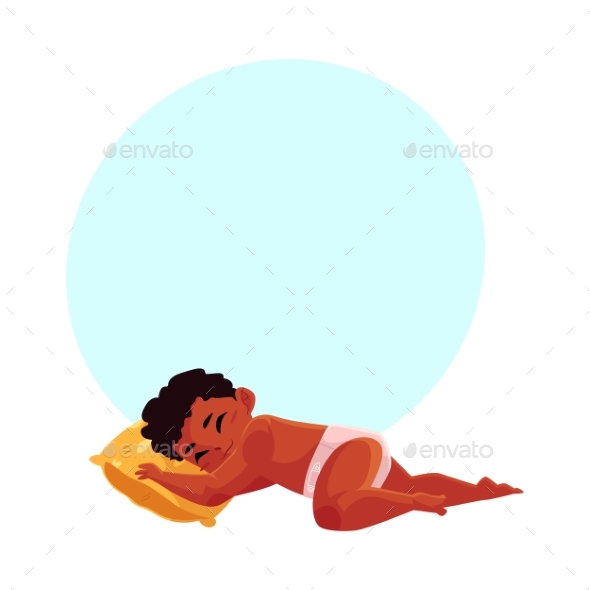 Baby in Diaper - People Characters