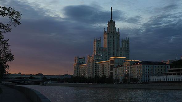Skyscraper of The Stalinist Architecture, Russia