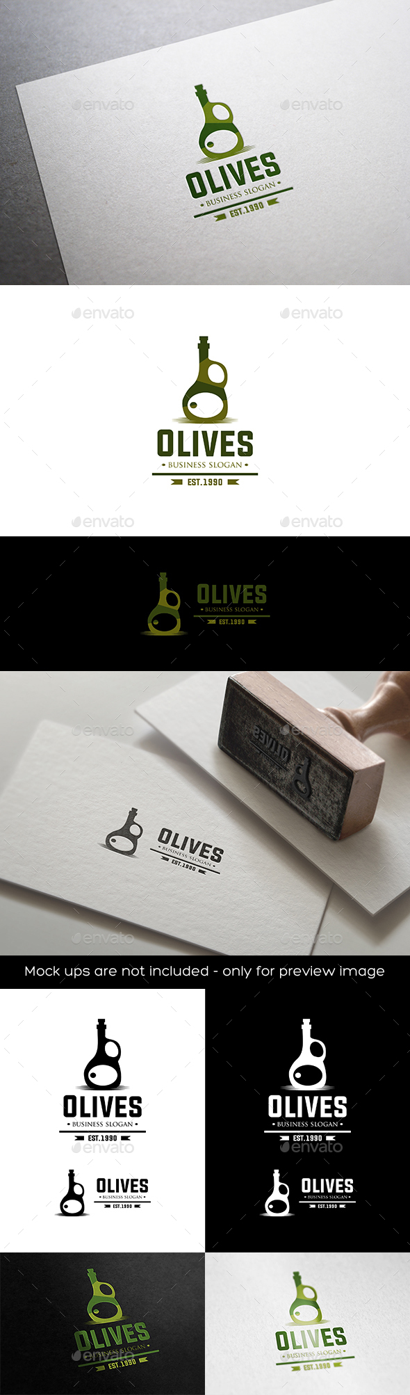 Olives Oil - Objects Logo Templates