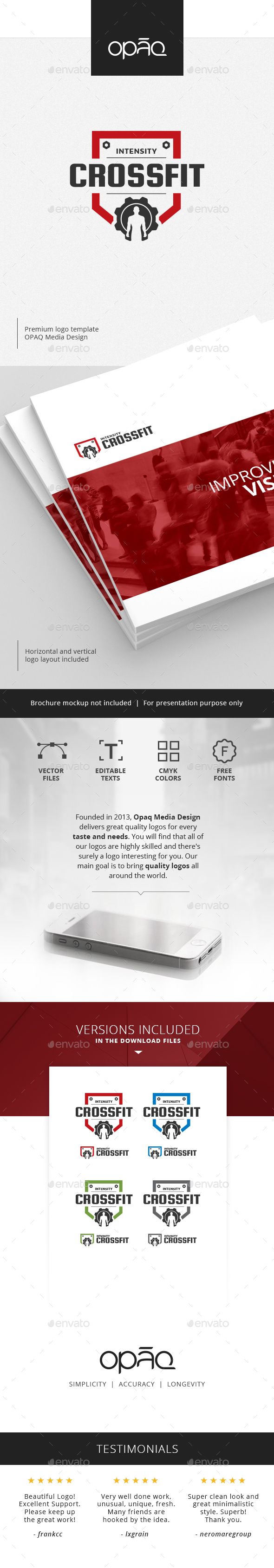 Crossfit Intensity Training Logo - Crests Logo Templates