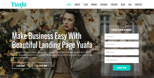 ThemeForest Yuafa Easy Startup Landing Page 20374279 ThemeForest Yuafa Easy Startup Landing Page 20374279