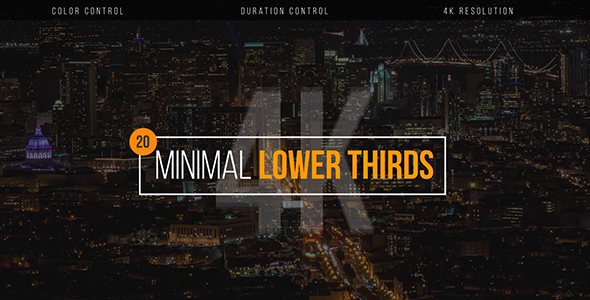 Minimal Lower Thirds