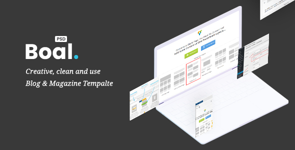 BOAL - Magazine & Personal Blog PSD Template