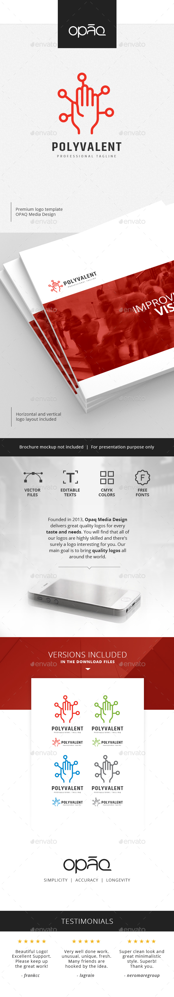 Polyvalent Hand Skills Logo - Symbols Logo Templates