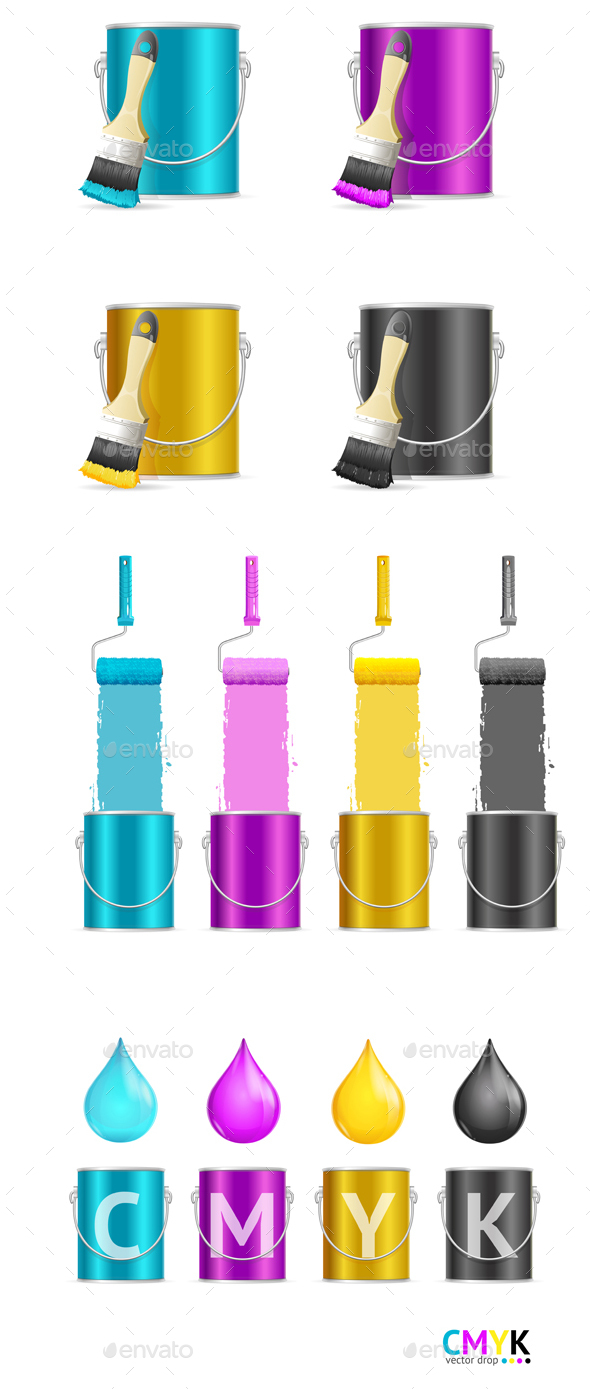 Palette and Equipment CMYK - Man-made Objects Objects
