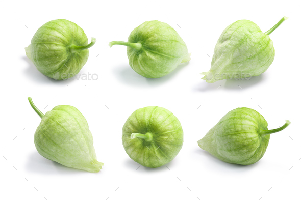 Tomatillos (Physalis philadelphica), paths - Stock Photo - Images