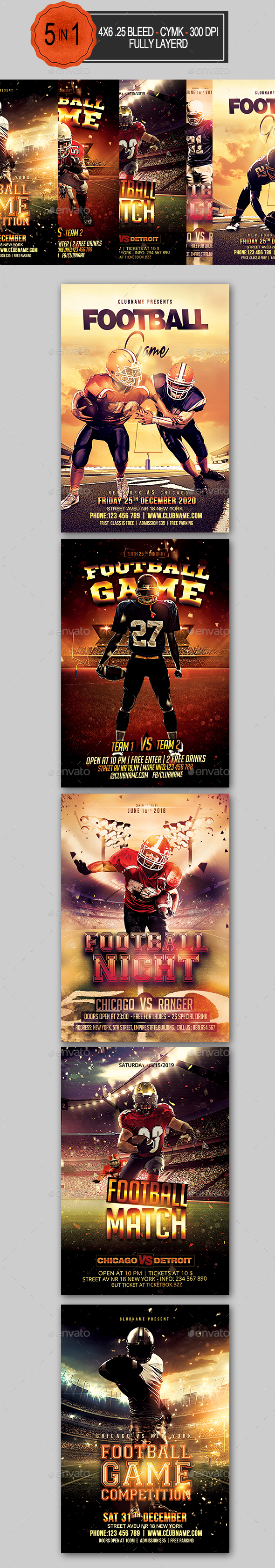 Football Flyer Bundle - Sports Events