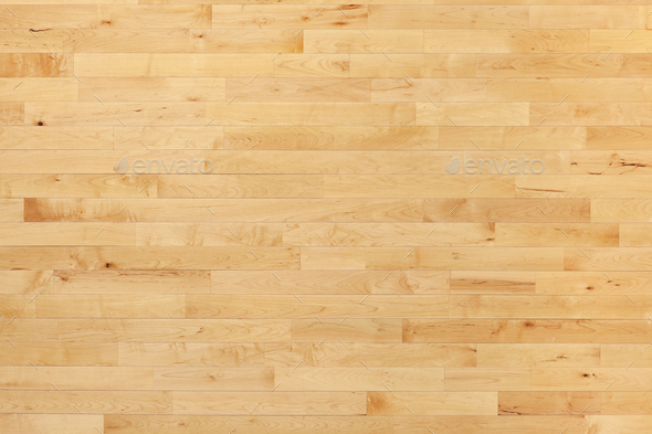 Hardwood Maple Basketball Court Floor Viewed From Above Stock Photo -  Download Image Now - iStock