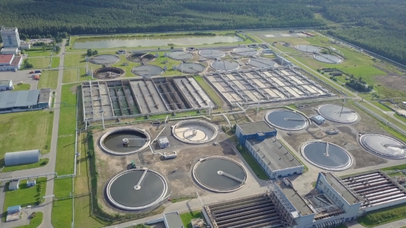 Top View of Water Treatment Facility alt