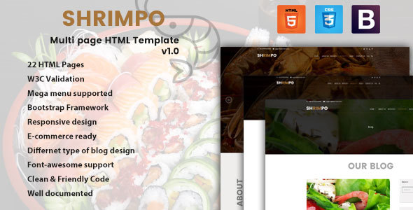 ThemeForest Shrimpo HTML5 Multipage Business Template 20375939 ThemeForest Shrimpo HTML5 Multipage Business Template 20375939