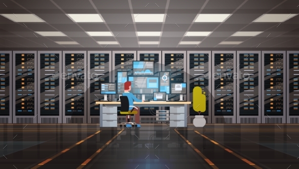 GraphicRiver Man Working in Data Center Room Hosting Server 20495329 GraphicRiver Man Working in Data Center Room Hosting Server 20495329