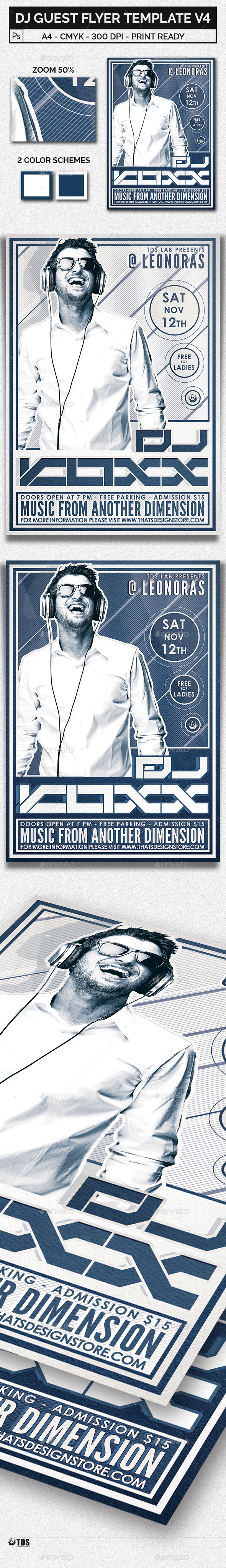 DJ Guest Flyer Template V4 - Clubs & Parties Events