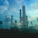 Industrial Complex At Night - VideoHive Item for Sale