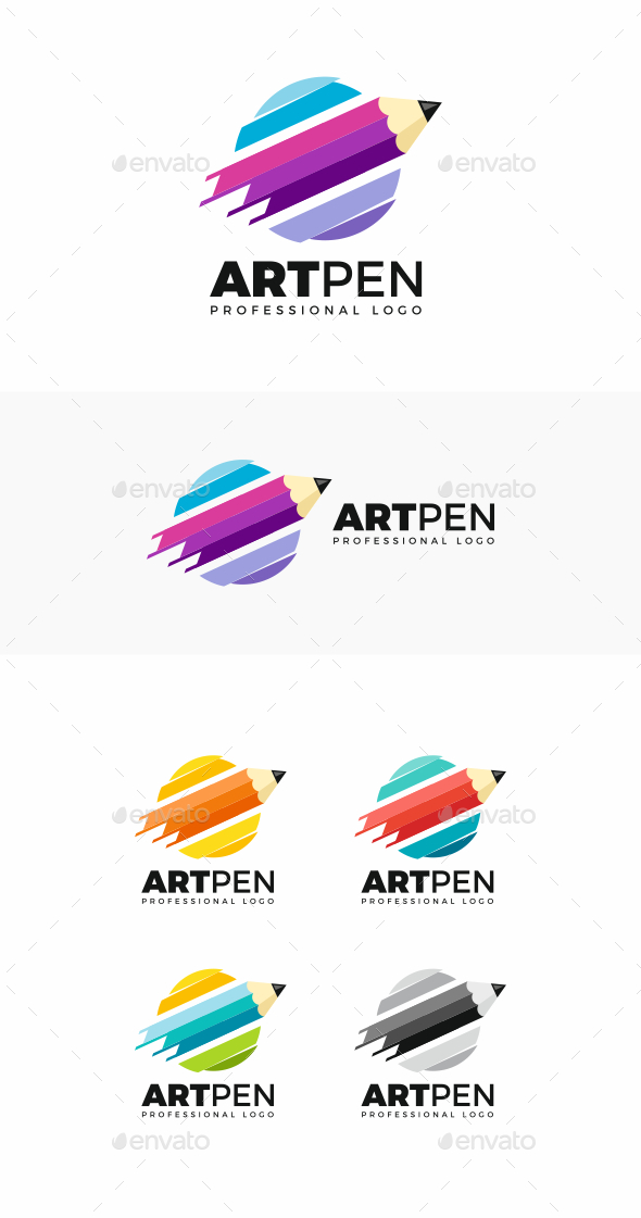 Art Pen Logo - Objects Logo Templates